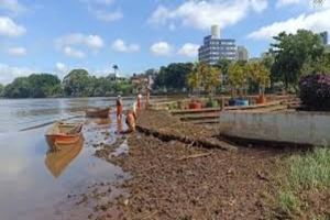 Esvaziamento do Lago Igapó II provoca crise ambiental em Londrina