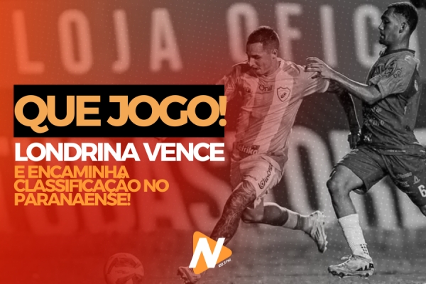 A torcida fez a festa no Estádio do Café na noite desta quarta-feira (12), e não era para menos! O Londrina deu um grande passo rumo à segunda fase do Campeonato Paranaense, garantindo uma vitória emocionante por 2 a 1 contra o Andraus, de Campo Largo, pela 10ª rodada do estadual.  A noite começou pegando fogo com um golaço de falta de Gustavo França aos 23 minutos do primeiro tempo, deixando a torcida em êxtase. No segundo tempo, o artilheiro Iago Teles ampliou o placar com um belo chute cruzado na entrada da área, aos 14 minutos. O adversário até tentou reagir, mas o Tubarão segurou a vitória com raça e determinação.  Com essa vitória importantíssima, o Londrina chega aos 20 pontos e assume momentaneamente a liderança do campeonato! Mas a festa não pode parar… No sábado (15), tem DECISÃO! O Tubarão enfrenta o Athletico no Estádio do Café, e uma vitória pode garantir de vez a classificação entre os quatro primeiros do primeiro turno.  ?⚽ A torcida vai lotar o Café? Será que o Londrina confirma a vaga contra o Furacão?