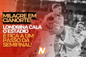  LONDRINA CALA O ESTÁDIO E FICA A UM PASSO DA SEMIFINAL!
