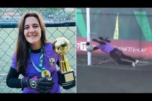 Londrinense ganha título de melhor goleira do Brasil no Futebol de 7