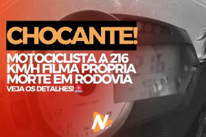  Chocante! Motociclista a 216 km/h Filma Própria Morte em Rodovia