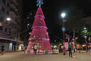 Calçadão e Distritos de Londrina ganham iluminação de Natal