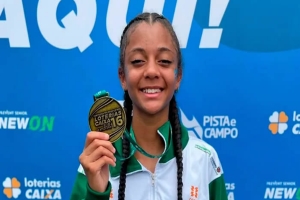 Atleta londrinense de 15 anos é campeã brasileira de atletismo
