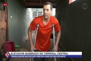 Revolta de trabalhador ferido por elevador quebrado no Terminal Central gera indignação